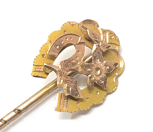 Antique 9ct gold - , horseshoe