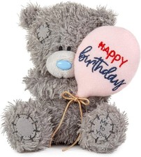 Me to You Tatty Teddy 10cm Birthday Bear Holding Balloon - Official Collection