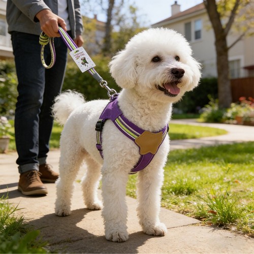 Dog harness leash set - harness,
