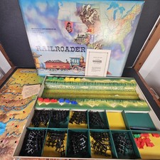 Vintage Railroader Board Game 1963 Waddingtons The Wild West Railway Train 