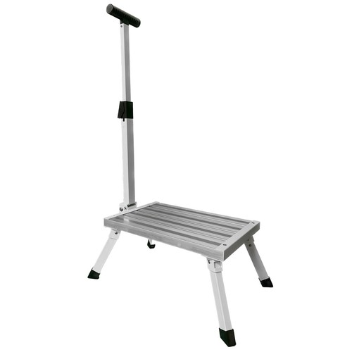 Folding single aluminium step - folding,