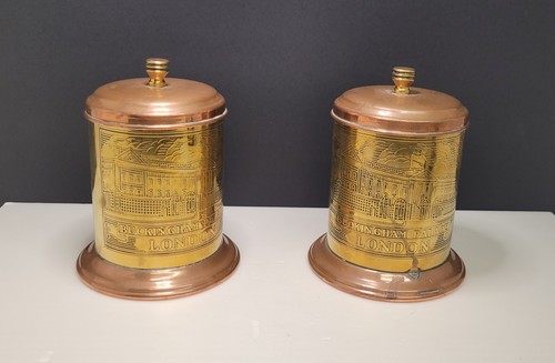 Vintage brass copper tea - copper,