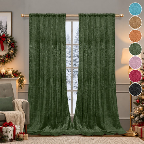 Floral crushed velvet - floral,