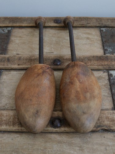 Vintage wooden shoe trees - vintage,