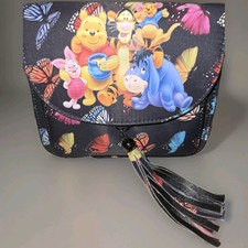 Pretty All Over Butterfly Print +Piglet Tassle Cross Body Bag. BNWT Ideal gift