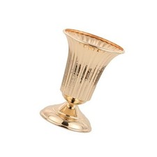 Golden Metal Flowers Holder Vase Wedding Party Road Guide Dining Table
