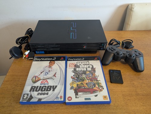 Ps2 black console bundle - black, sony