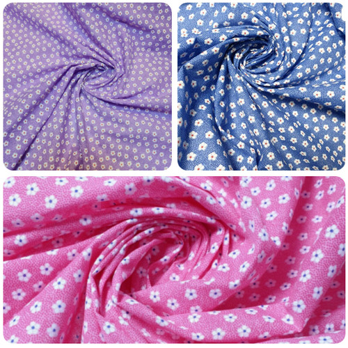 Polycotton fabric floral - polycotton,