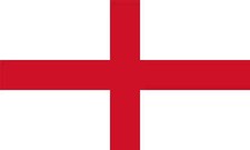 England Flag, 5x3FT St George Cross Brass Eyelets Double Stitch