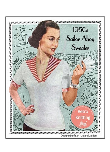 1950s sailor ahoy pin - 1950s, up