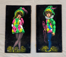 VTG Oil Painting On Velvet