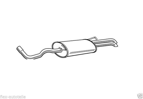 Asmet exhaust rear silencer - asmet,