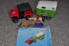 Playmobil 4189 Pony Ranch Set with Jeep & Horsebox - Not Complete