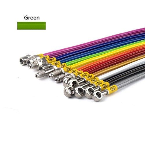 Green hel clutch braided hose - green,