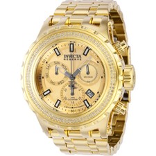 Invicta Reserve Specialty Subaqua Chronograph Quartz Diamond Gold Dial Men's