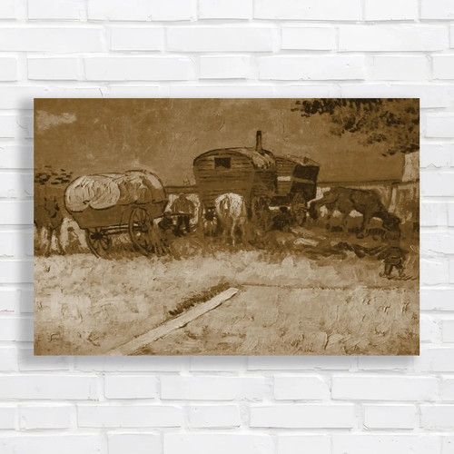 Encampment gypsies with - of,