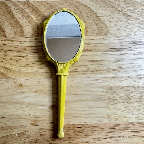 Antique mini hand mirror - antique,