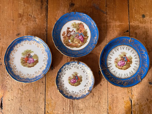 Miniature limoges porcelain - 4x,