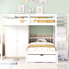 Full Over Twin Bunk Bed Wood