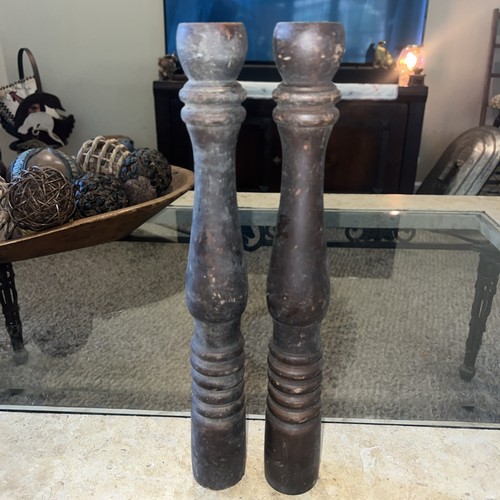 Antique wooden balusters - 2,