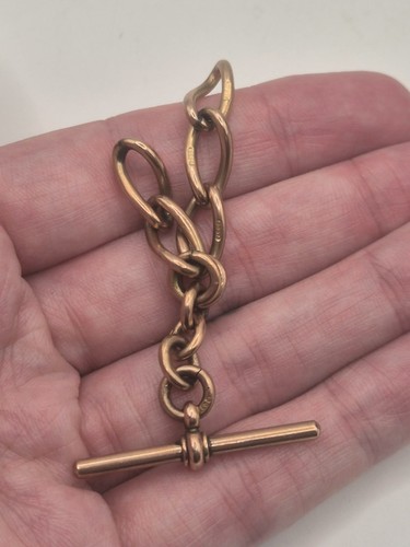 Antique 9ct rose gold - , albert