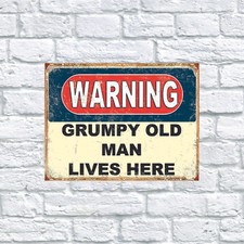 Warning Grumpy Old Man, Retro