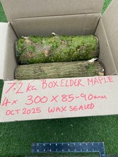 7.2kg Box Elder Maple logs, woodturning, carving, craft wood,300x85-90mm