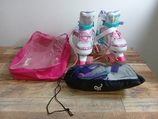 Olyspm Kids Roller Skates Light Up Wheels Adjustable Size M