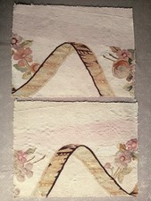 Late 19thc fine Aubusson pair of small panels in need of TLC