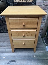 Solid Oak bedside drawers- two sets.  Used- good.