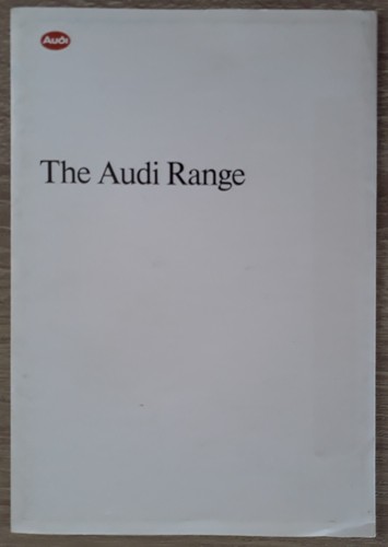 Audi range brochure 1988 - range, c.1988