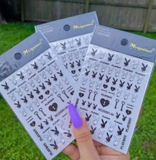 Trendy Playboy Bunny Nail Art