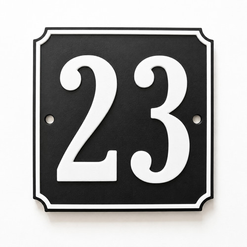 Personalised house number sign - personalised,