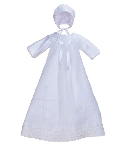 Baby girls white satin - baby,