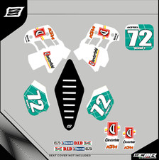 Adhesive graphics kit for KTM