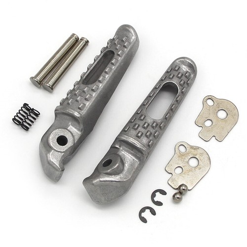 Silver rear footrest - silver,