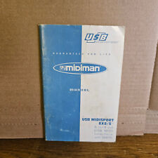 midiman USB midisport 8x8/S Midi Interface with SMPTE Manual Guide man sport