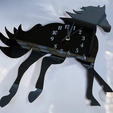 Galloping Horse Shaped Clocks