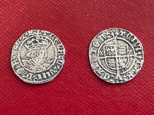 Henry viii half - groat, profile