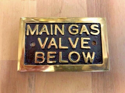 Brass main gas - gas, below