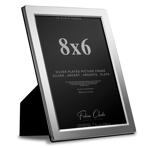 Silver plated photo frame - silver,