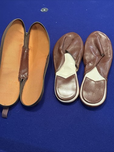 Vintage men travel slippers - men's,