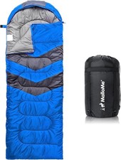 MalloMe Sleeping Bags for Adults & Kids Sleeping Bag 3-4 Season - Blue