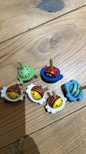 Wooden Spinning Tops Animals