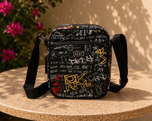 Dkny graffiti print crossbody - dkny,