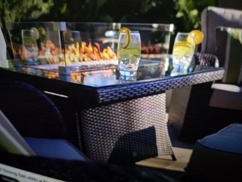 Luxury rattan seater gas - seater,