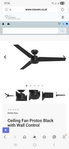 Hunter ceiling fan without - hunter,