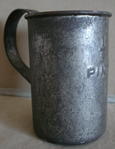 Vintage half pint pewter - vintage,