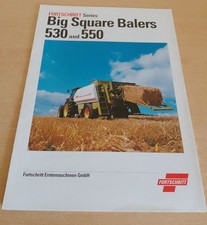 Fortschritt Big Square Balers Type 530 550 Farm Brochure