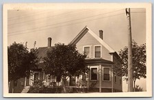 Postcard Residential Home Pittsfield Maine c1910 RPPC A27